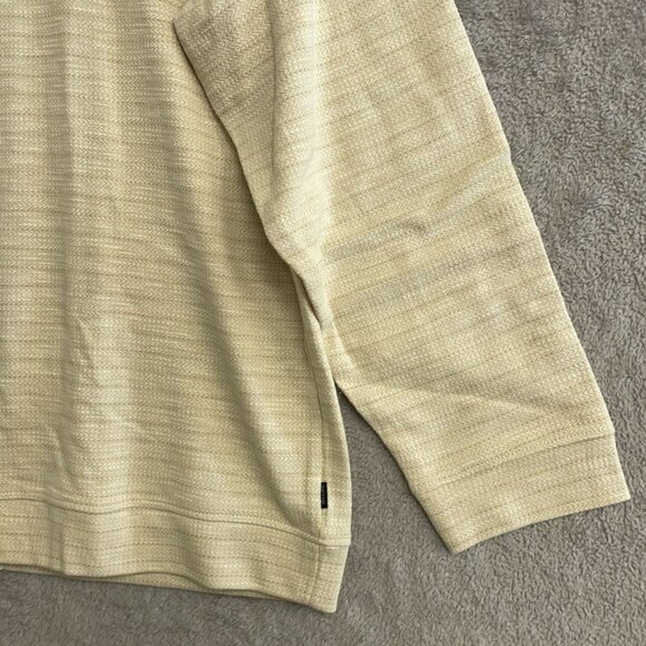 NEW Dockers Men's XL Quarter Zip Pullover Sweatshirt  Beige - Picture 11 of 12